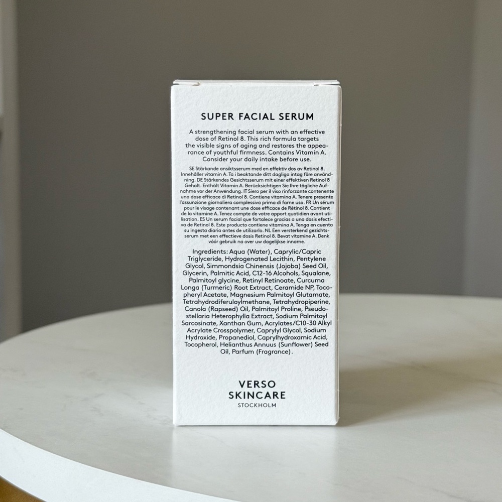 Verso Super Facial Serum 1oz - NEW - Picture 2 of 2